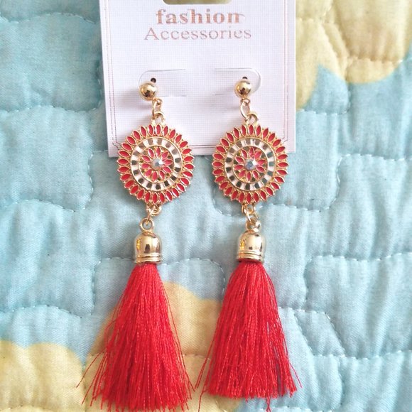 Women Tassel Earrings - Picture 1 of 4